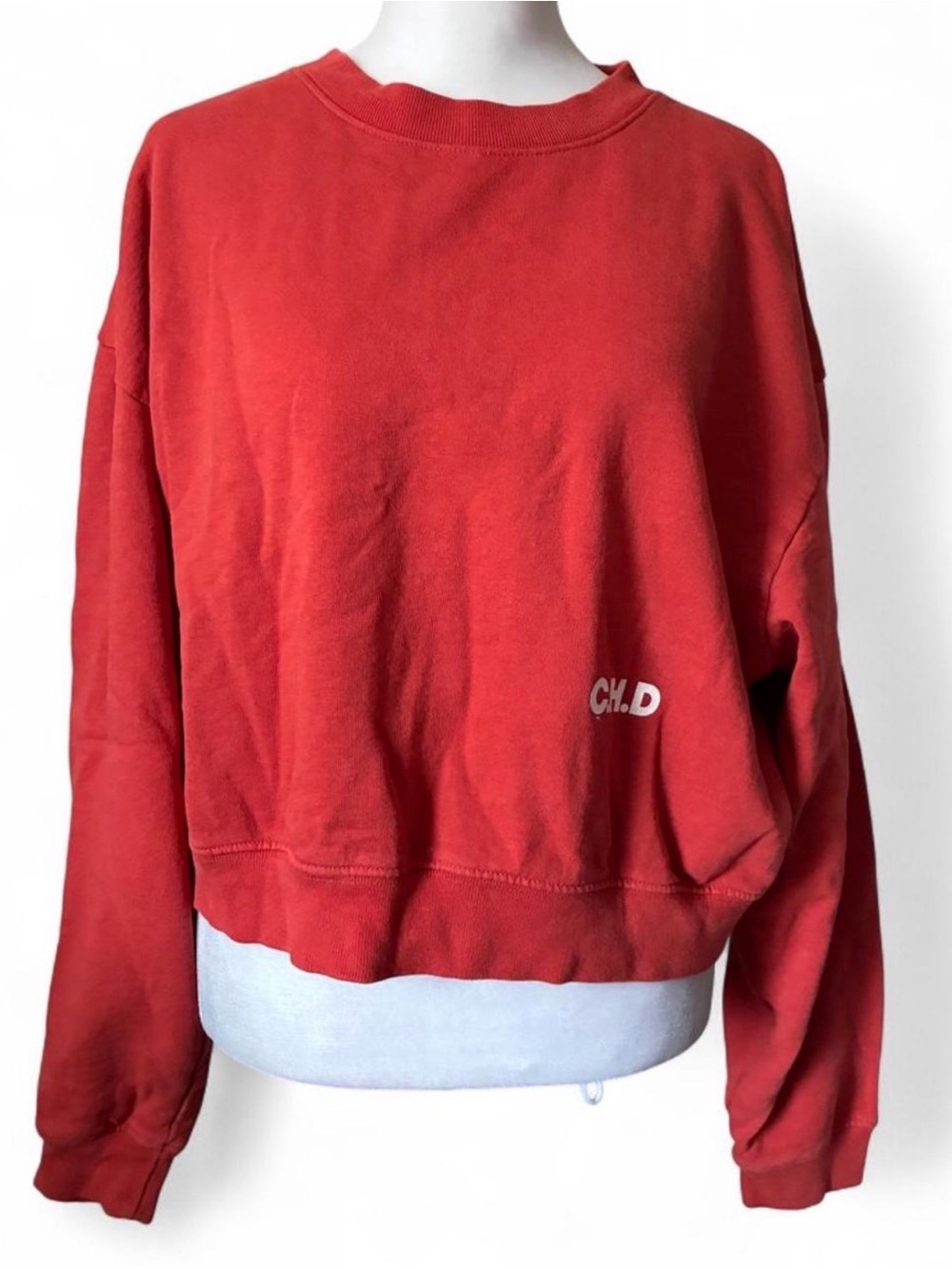 Call Her Daddy Alex Cooper Tour Oversized Cropped Red Graphic Crewneck - Picture 2 of 6